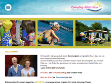 Tablet Screenshot of camping-suedstrand.de